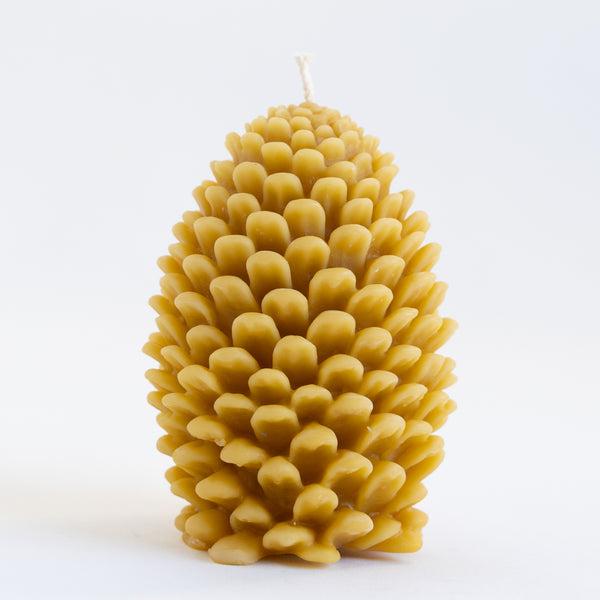 Pine Cone Beeswax Candles - Large